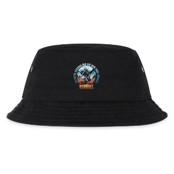 Im dem Sattel geboren und auf dem Trail Zuhause - Kinder Bucket Hat - Schwarz - Vorne
