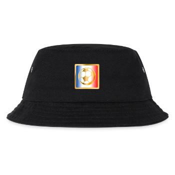 Fußball Flagge Frankreich Europa - Kinder Bucket Hat - Schwarz - Vorne