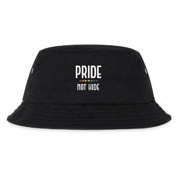 LGBT Pride Month - Pride, Not Hide - Kinder Bucket Hat - Schwarz - Vorne