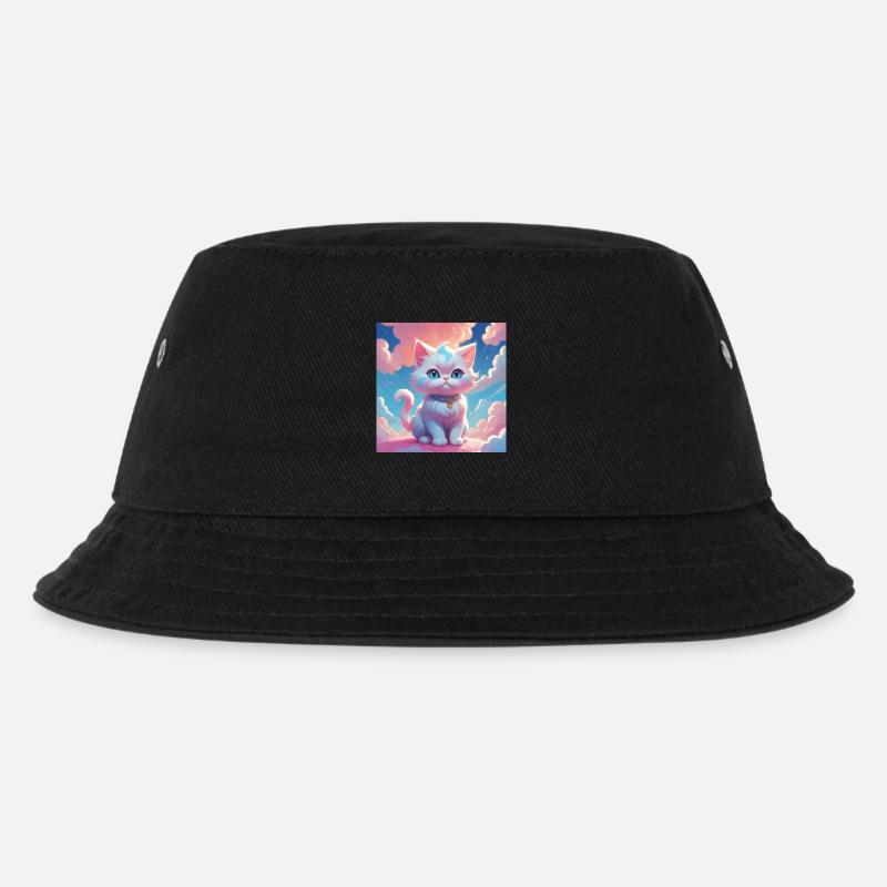 Kitten - Kids’ Bucket Hat - black