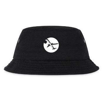 Flieger Zeichnung - Kinder Bucket Hat - Schwarz - Vorne