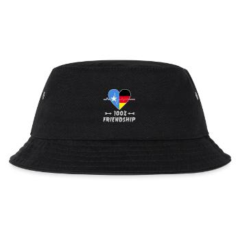 Somalia und Deutschland 100% Freundschaft - Kinder Bucket Hat - Schwarz - Vorne