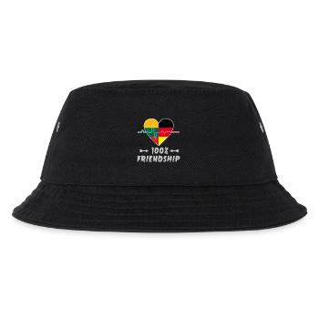 Litauen und Deutschland 100% Freundschaft - Kinder Bucket Hat - Schwarz - Vorne