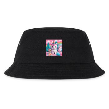 Unicorn Kittens - Kids’ Bucket Hat - black - Front