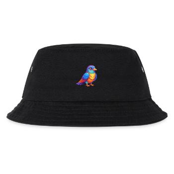 Kuckuck Bunte Kawaii Cartoon Figur Clipart - Kinder Bucket Hat - Schwarz - Vorne