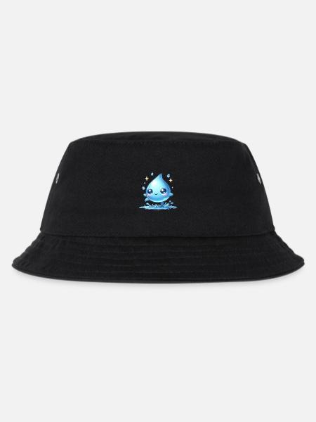 Wasser - Kinder Bucket Hat - Schwarz