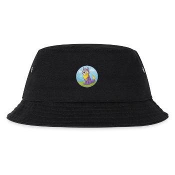 Wolf Niedlich Kawaii Cartoon Clipart Tier Haustier - Kinder Bucket Hat - Schwarz - Vorne