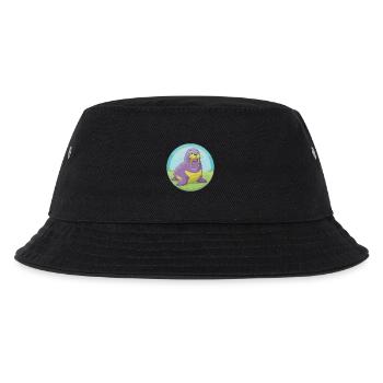 Walrus Cute Kawaii Cartoon Clipart Animal Pet - Kids’ Bucket Hat - black - Front