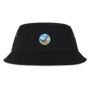 Kuckuck Vogel Niedlich Kawaii Cartoon Clipart Tier Haustier - Kinder Bucket Hat - Schwarz - Vorne