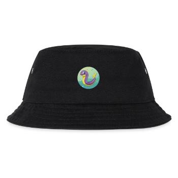 Aal Niedlich Kawaii Cartoon Clipart Tier Haustier - Kinder Bucket Hat - Schwarz - Vorne