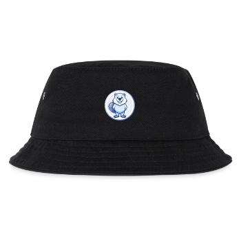 Biber Blau Kawaii Cartoon Figur Clipart Haustier - Kinder Bucket Hat - Schwarz - Vorne