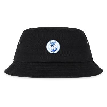 Kojote Blau Kawaii Cartoon Figur Clipart Haustier - Kinder Bucket Hat - Schwarz - Vorne