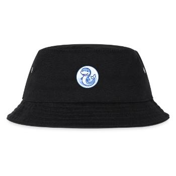 Aal Blau Niedlich Kawaii Cartoon Figur Clipart Haustier - Kinder Bucket Hat - Schwarz - Vorne