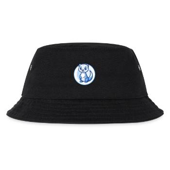 Frettchen Blau Kawaii Cartoon Figur Clipart Haustier - Kinder Bucket Hat - Schwarz - Vorne