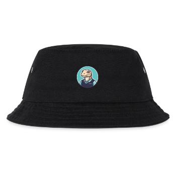 Komodo Kawaii Cartoon Figur Tier Haustier Gesicht - Kinder Bucket Hat - Schwarz - Vorne