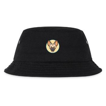 Africanis Hunderasse Cartoon Kawaii Clipart Tier - Kinder Bucket Hat - Schwarz - Vorne