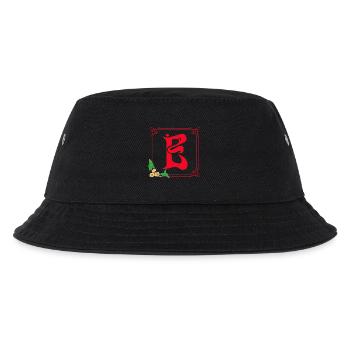 jugendstil e rot - Kinder Bucket Hat - Schwarz - Vorne