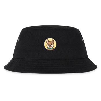 Chortai Hunderasse Cartoon Figur Kawaii Clipart - Kinder Bucket Hat - Schwarz - Vorne