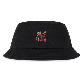 Crazy Cat Lady: Fun and Quirky Design - Kids’ Bucket Hat - black - Front