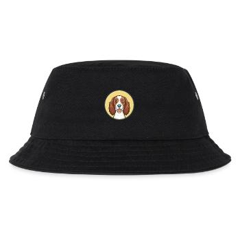 Irish Red And White Setter Dog Breed Funny Cartoon - Kids’ Bucket Hat - black - Front
