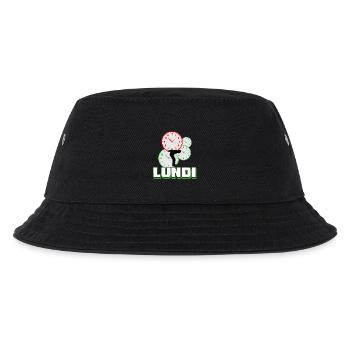 Montag - Kinder Bucket Hat - Schwarz - Vorne