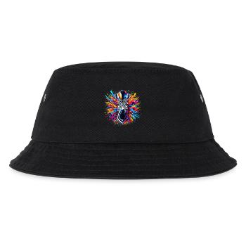 Zebra - Kinder Bucket Hat - Schwarz - Vorne