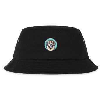 Leonberger Hund Rasse Cartoon Kawaii Clipart Tier - Kinder Bucket Hat - Schwarz - Vorne