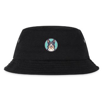 Lapponischer Hirte Hund Rasse Karikatur Kawaii Clipart - Kinder Bucket Hat - Schwarz - Vorne