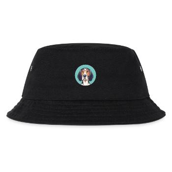 Polnischer Jagdhund Hunderasse Karikatur Kawaii Haustier - Kinder Bucket Hat - Schwarz - Vorne