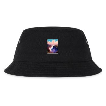 Tansania Reise Poster Souvenir Postkarte Malerei - Kinder Bucket Hat - Schwarz - Vorne