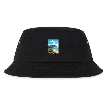 Tafelberg Südafrika Reiseposter Souvenir - Kinder Bucket Hat - Schwarz - Vorne