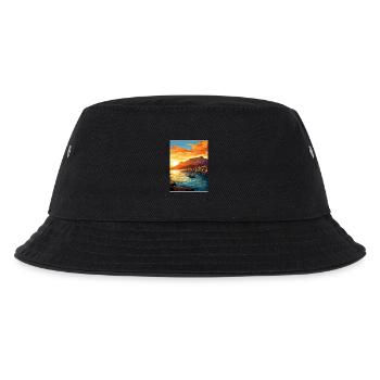 Kapstadt Südafrika Reiseposter Souvenir WPA - Kinder Bucket Hat - Schwarz - Vorne