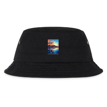 Kapstadt Südafrika Reiseposter Souvenir WPA - Kinder Bucket Hat - Schwarz - Vorne