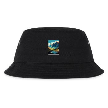 Drakensberge Südafrika Reiseposter Souvenir - Kinder Bucket Hat - Schwarz - Vorne