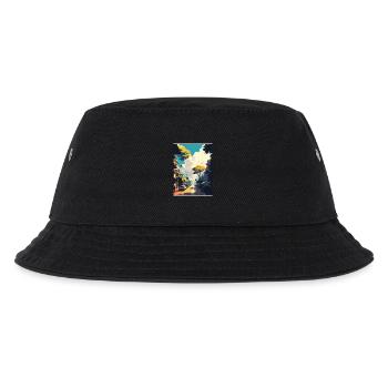 Hanoi Vietnam Reise Poster Souvenir Malerei WPA - Kinder Bucket Hat - Schwarz - Vorne
