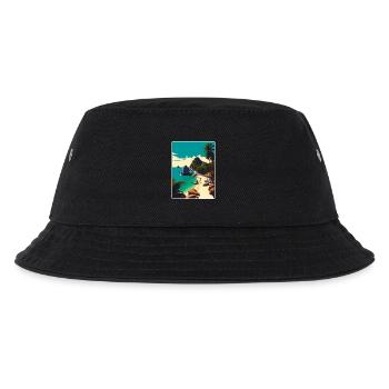 Ko Tao Thailand Thai Travel Poster Souvenir WPA - Kids’ Bucket Hat - black - Front