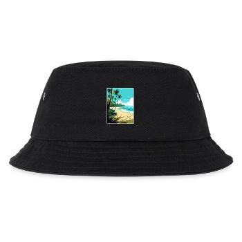 Maldives South Aisa Vintage Travel Poster Souvenir - Kids’ Bucket Hat - black - Front