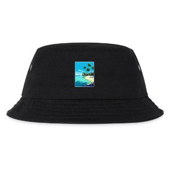 Maldives South Aisa Vintage Travel Poster Souvenir - Kids’ Bucket Hat - black - Front
