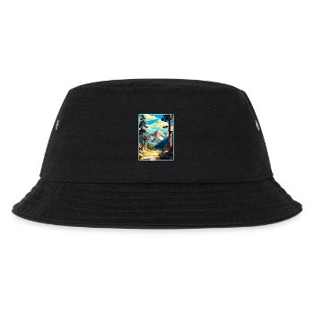 Rocky Mountain National Park Colorado Travel Card - Kids’ Bucket Hat - black - Front