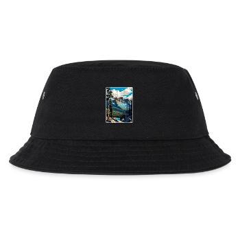 Rocky Mountain National Park Colorado Travel Card - Kids’ Bucket Hat - black - Front