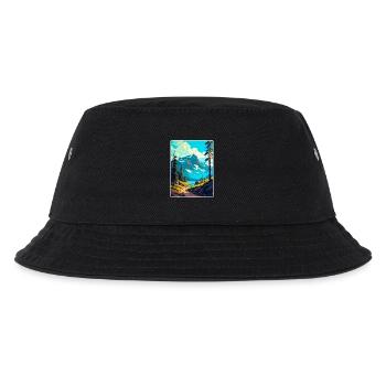Nationalpark Reiseposter Souvenir WPA - Kinder Bucket Hat - Schwarz - Vorne