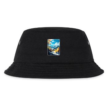 Aspen Ski Resort Colorado Travel Poster Souvenir - Kids’ Bucket Hat - black - Front