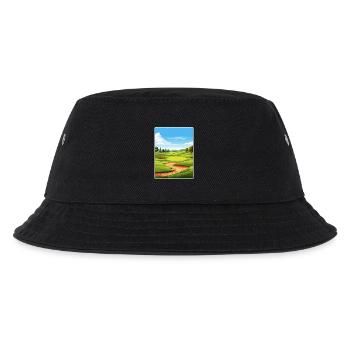Southern Hills Country Club Golfplatz Reisen WPA - Kinder Bucket Hat - Schwarz - Vorne