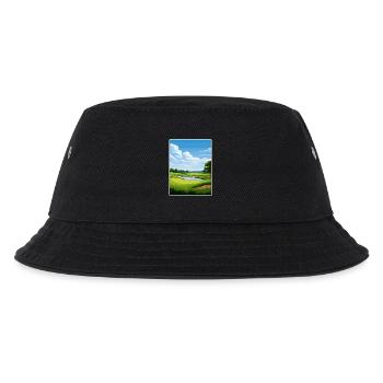 Hazeltine National Golf Club Reiseposterkarte - Kinder Bucket Hat - Schwarz - Vorne
