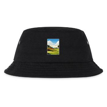 Southern Hills Country Club Golfplatz Reisen WPA - Kinder Bucket Hat - Schwarz - Vorne