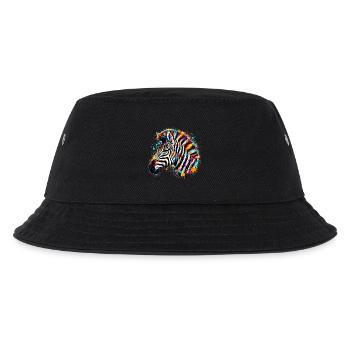 Zebra - Kinder Bucket Hat - Schwarz - Vorne