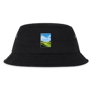 Bethpage Black Golfplatz Reiseposter Souvenir - Kinder Bucket Hat - Schwarz - Vorne