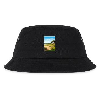 Torrey Pines Golfplatz Reiseposter Souvenir - Kinder Bucket Hat - Schwarz - Vorne