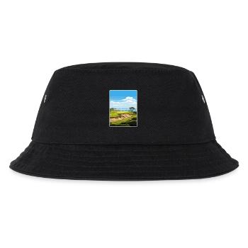 Torrey Pines Golfplatz Reiseposter Souvenir - Kinder Bucket Hat - Schwarz - Vorne