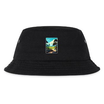 Poppy Hills Golfplatz Reiseposter Souvenir WPA - Kinder Bucket Hat - Schwarz - Vorne